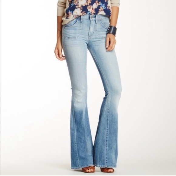 Citizens Of Humanity Light Blue Angie Super Flare Jeans